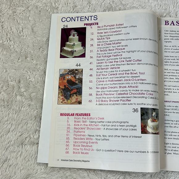 Vintage 90s American Cake Decorating magazine bundle lot - Jun, Aug, Oct 1998 - Picture 9 of 14